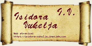 Isidora Vukelja vizit kartica